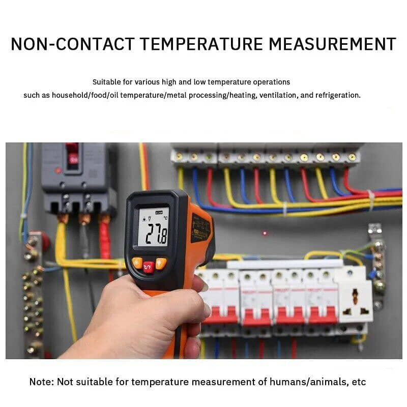 Digital Infrared Thermometer Laser Temperature. 6