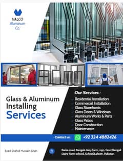 ALUMINIUM WORK | WINDOW | GLASS | SERVICES AVAILABALE |