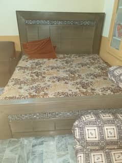 Double bed with 2 in 1 foam for sale