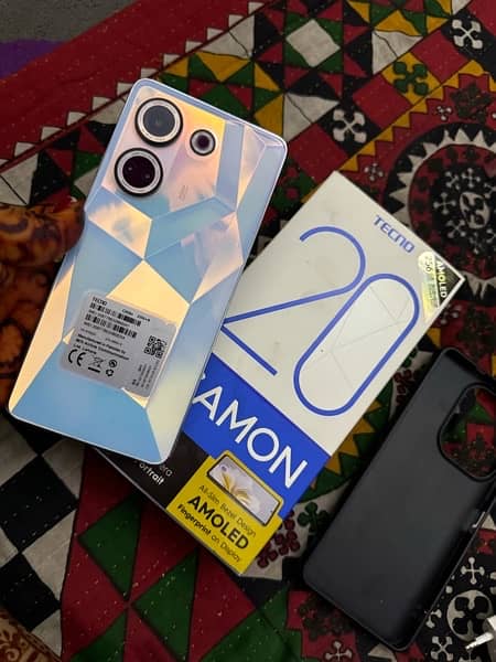 camon 20 8+8/256 complte saman n box 0