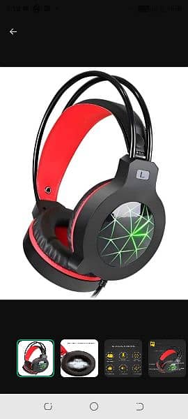 5.1 RGB gaming headset plus mic 4