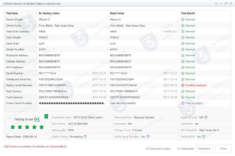 IPHONE X 64GB PTA APPROVED 4