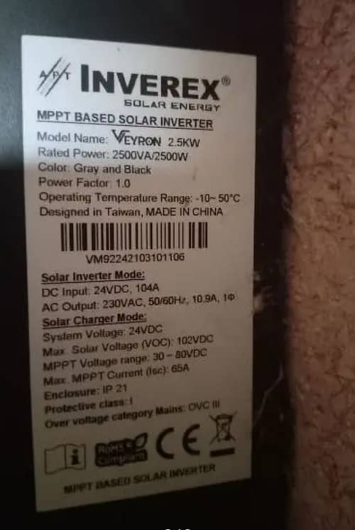 inverex Veryon 2.5 KW 2