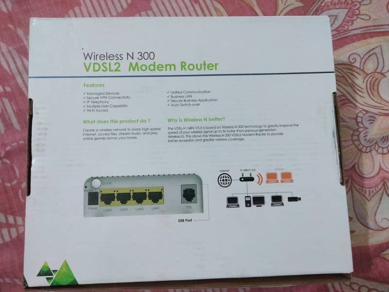 PTCL WIRELESS N300 VDSL2 MODEM ROUTER  (0302-7417008) 3