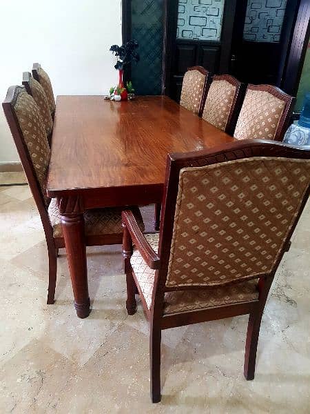 Full size Wooden Dinning set with 8 chairs 1