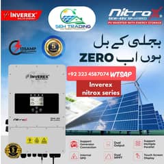 New INVEREX NITROX - 8KW - 6KW - 12kw - Hybrid Solar Inverter System