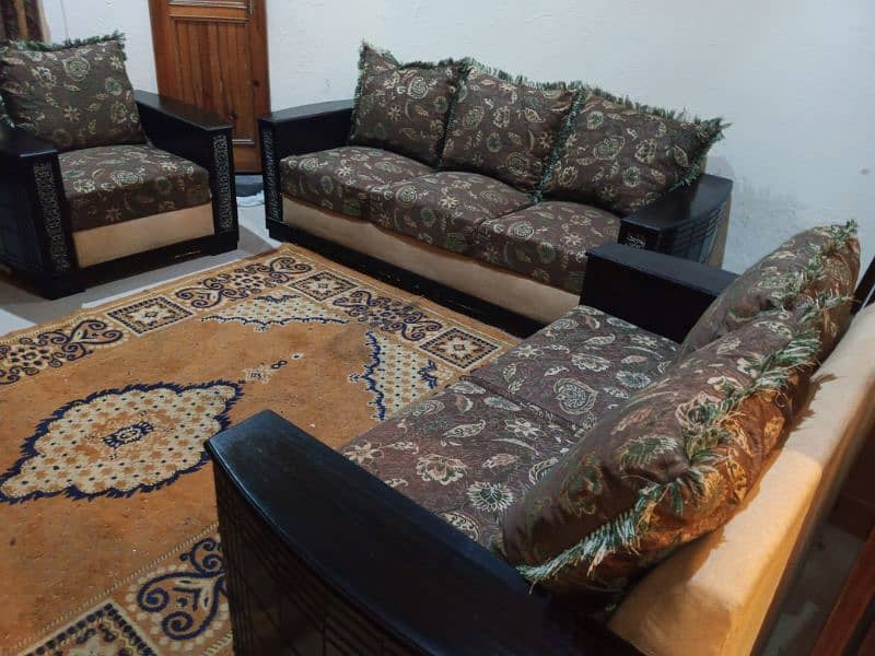 sofa set 3 2 1 seater slightly used call 03124049200 4