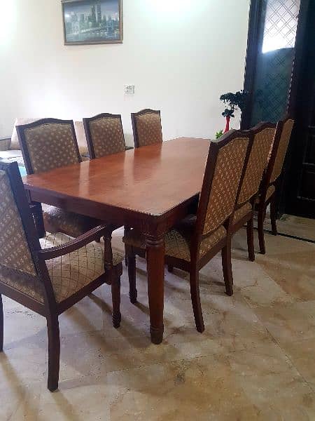 Full size Wooden Dinning set with 8 chairs 6