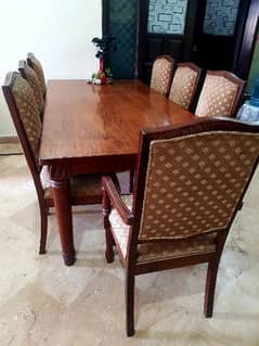 Full size Wooden Dinning set with 8 chairs