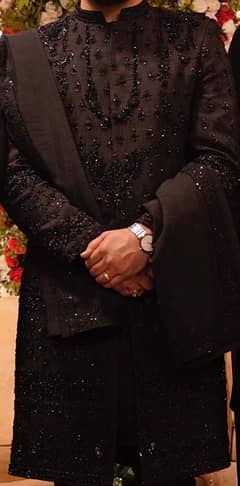 Groom Sherwani Black 10/10