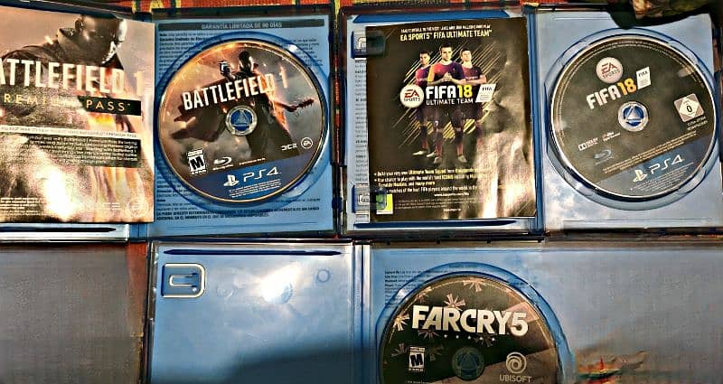 PS4/PS5 DVD's : Farcry 5,Battlefield 1,Fifa 18 1