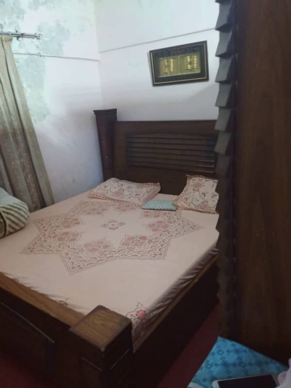 2 Bed And Lounge Space 4th Floor North Nazimabad Blocl G (Boundary Wall Project/Car Parking/ Security Guard Facility/24 Hours Sweet Water/Pray Area. (Muskan Estate & Marketing ) 4