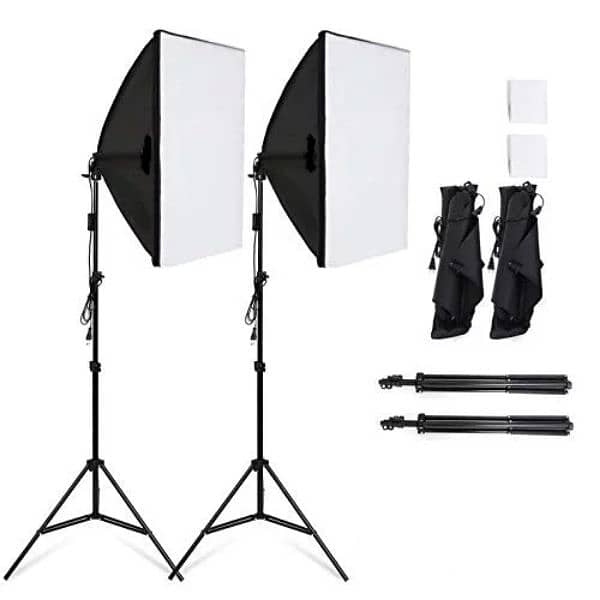 Softbox lights Single holder for video 0