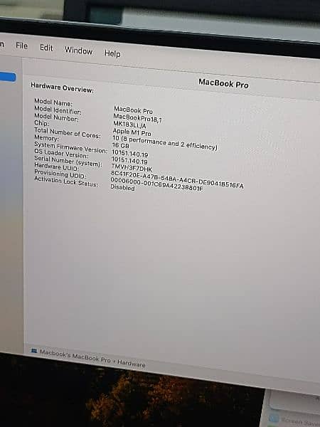 MACBOOK PRO M1 2021 16 INCH 16GB RAM 512GB SSD 10 CORE CPU 16 CORE GPU 5