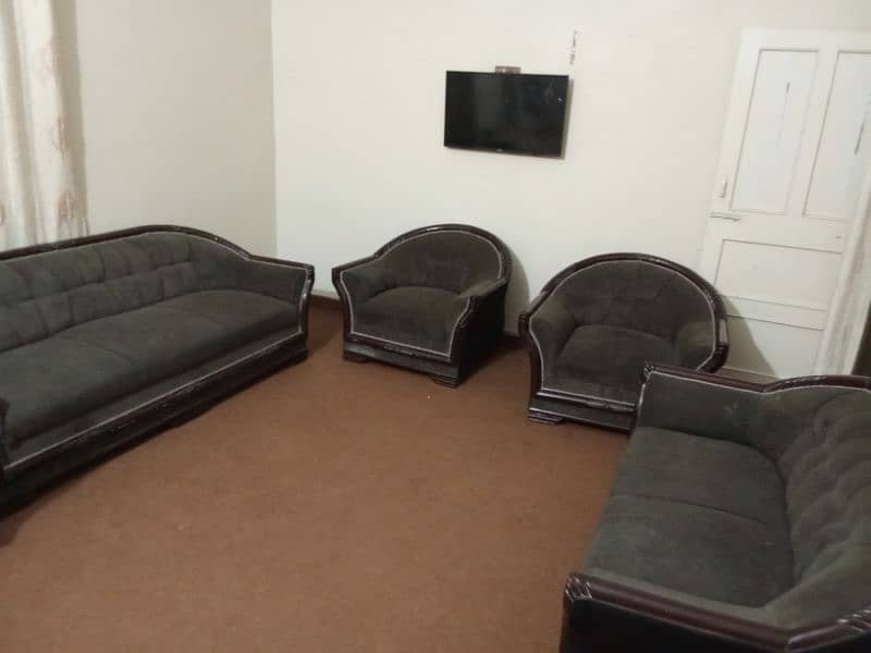 sofa set with 3 round shaped glass tables 2