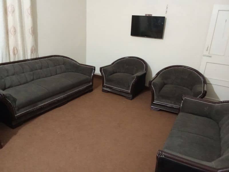 sofa set with 3 round shaped glass tables 3