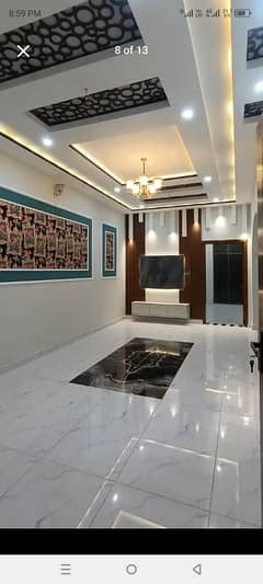 Raiz ul Jannah Rafi qamar road New brand Spanish 4.5 marly proper double story house for sale