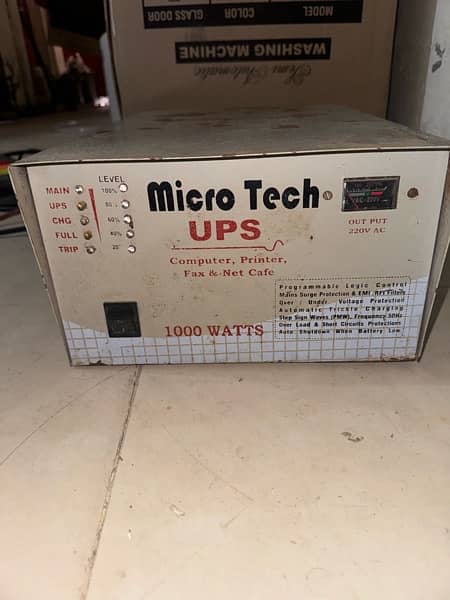 ups micro tech 1000 watts for sale 10 by 10 condition all ok 1