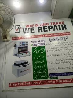 mobile  repairing shop arif center hall road