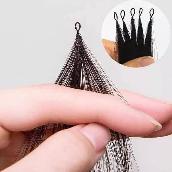 Human Hair Extension Feather & 6D all Colors 1