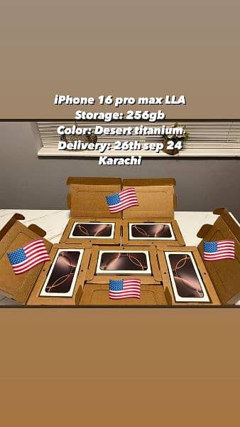 iPhone 16 pro max 256 GB Natural Titanium PTA Approved 1