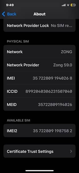 Iphone Xs 512GB Line On Panel 9