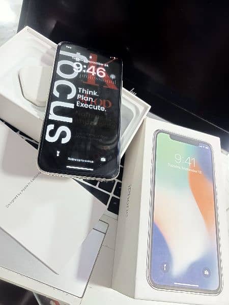 iphone x 256gb pta approved face id working with box 0