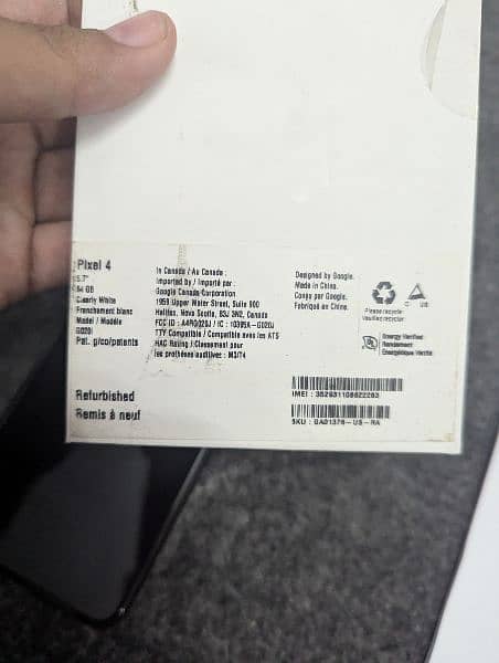 Google pixel 4 . only 4 month used 0% fault , approved 10