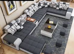 sofa U Shape - sofa L shape - living sofa-smart bed-beds