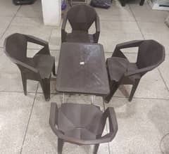 Plastic chairs