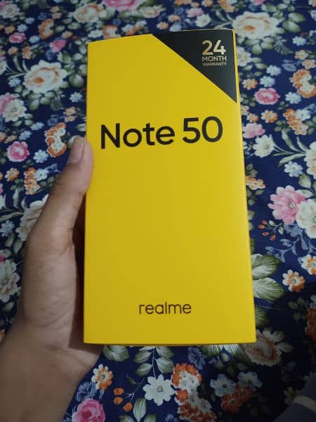 Realme note 50 PTA approved  with box and charger 4/128 5