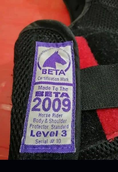 Beta level 3 Horse Rider Body & Shoulder Protector,  set of three 1