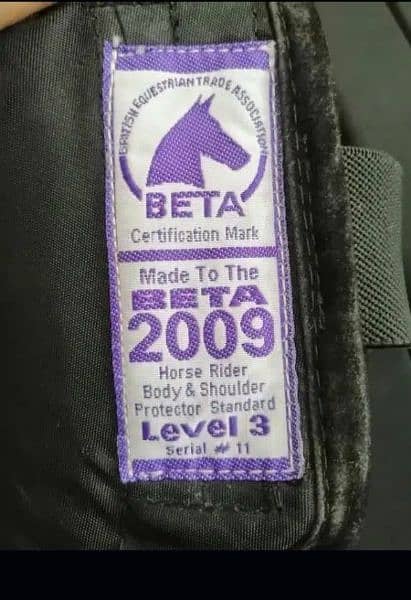 Beta level 3 Horse Rider Body & Shoulder Protector,  set of three 3