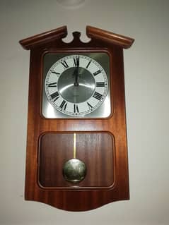 Wooden Wall Clock With Pendulum