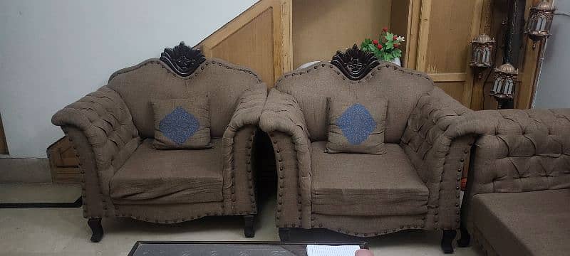 sofa 7 seater /brown sofa / sofa set 2