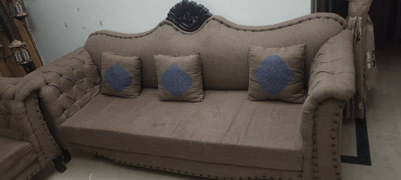 sofa 7 seater /brown sofa / sofa set 3