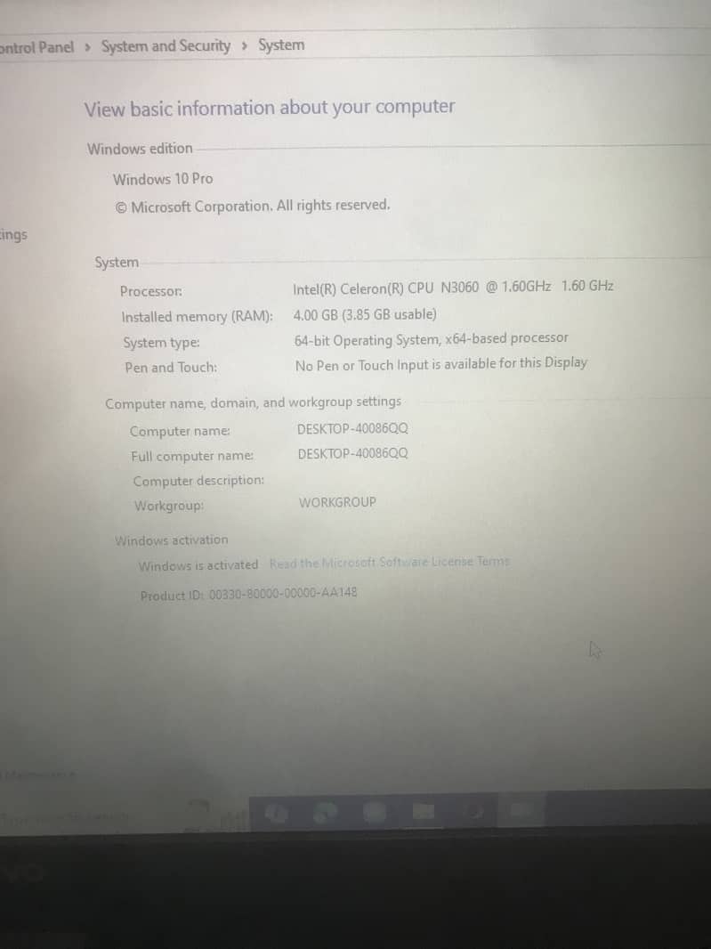 Laptop for sale 1