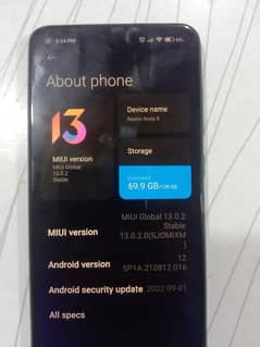 red me note 9 good condition 6/128 pta approved all ok