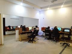 8 Marla Corner Ground Floor Portion Available For Silent Office Used In Johar Town Phase 2 Near Expo Center