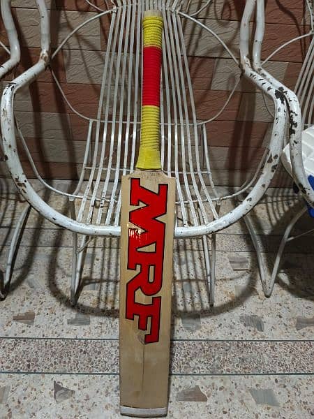 MRF Kashmir willow hardball cricket bat wit 11 grains 1