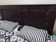 wooden+formic double bed with 5"mattress and two side tables. 0