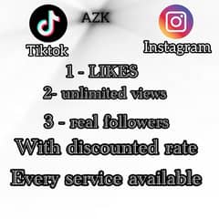 tiktok views and likes in discounted rate 0