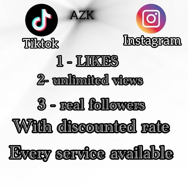 tiktok views and likes in discounted rate 0