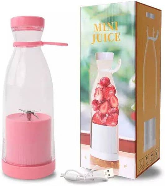 mini portable charging juicer machine with Data cable 2