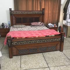 bed for sale good condition  with spring daimond matress