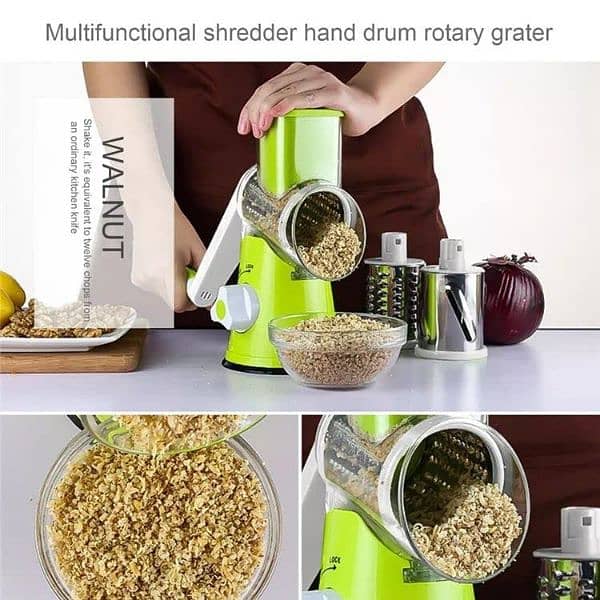 3 in 1 vegetable cutter with 3 kind of blades 1