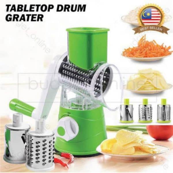 3 in 1 vegetable cutter with 3 kind of blades 2