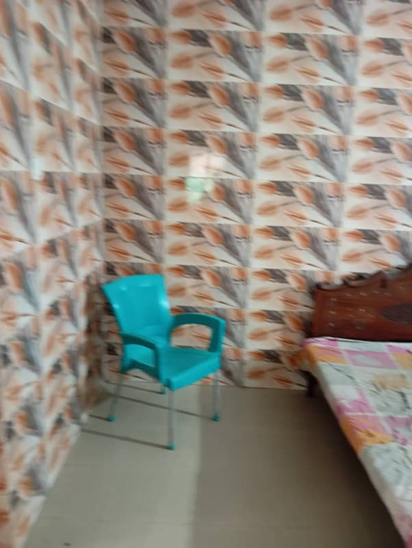 Furnished portion for rent two bedrooms attached by bathrooms only for bachelors 7