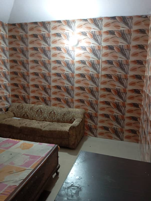 Furnished portion for rent two bedrooms attached by bathrooms only for bachelors 11