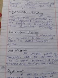 Handwriting assignment